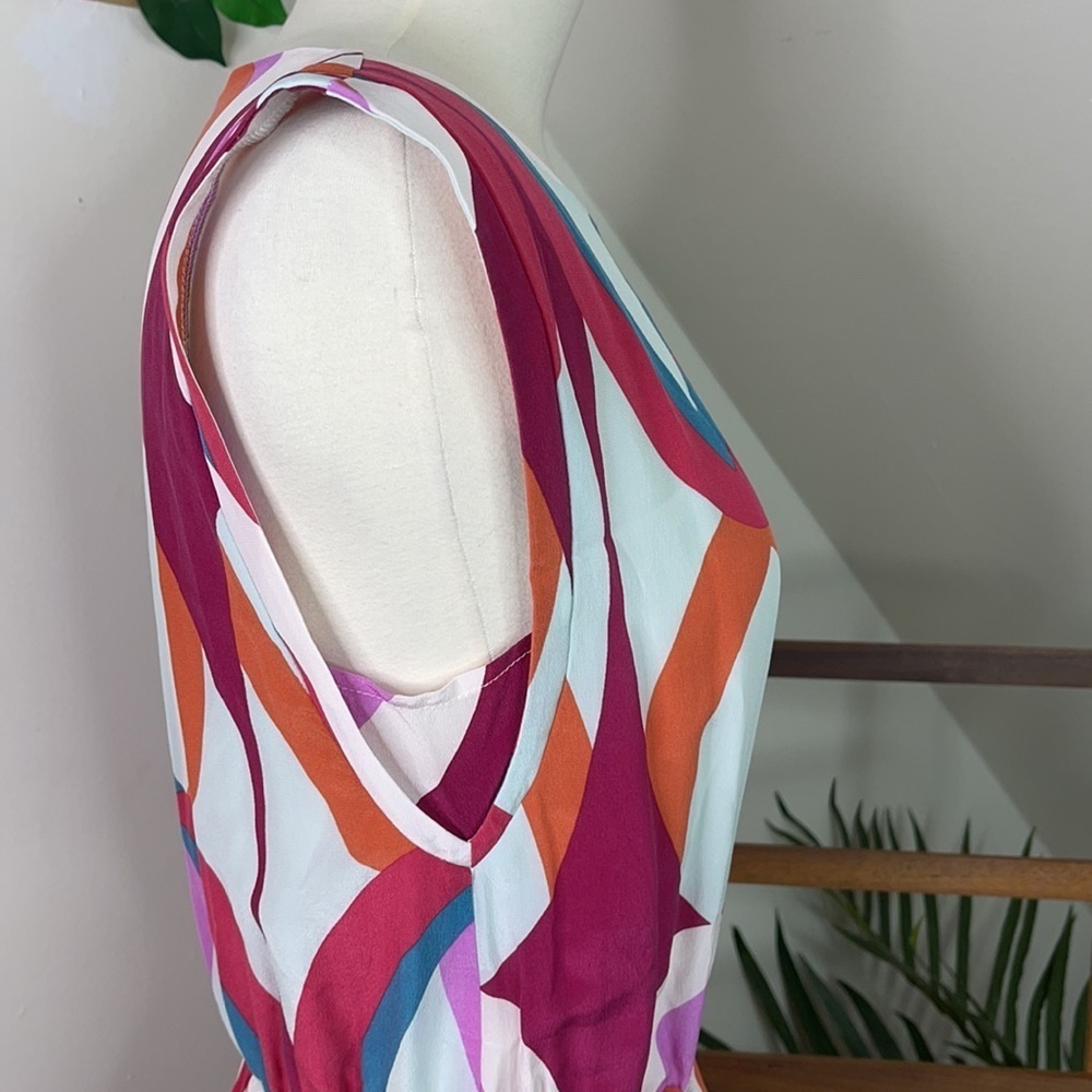 Marciano Silk Art Deco POCKETS! Dress XS - Picture 5 of 9